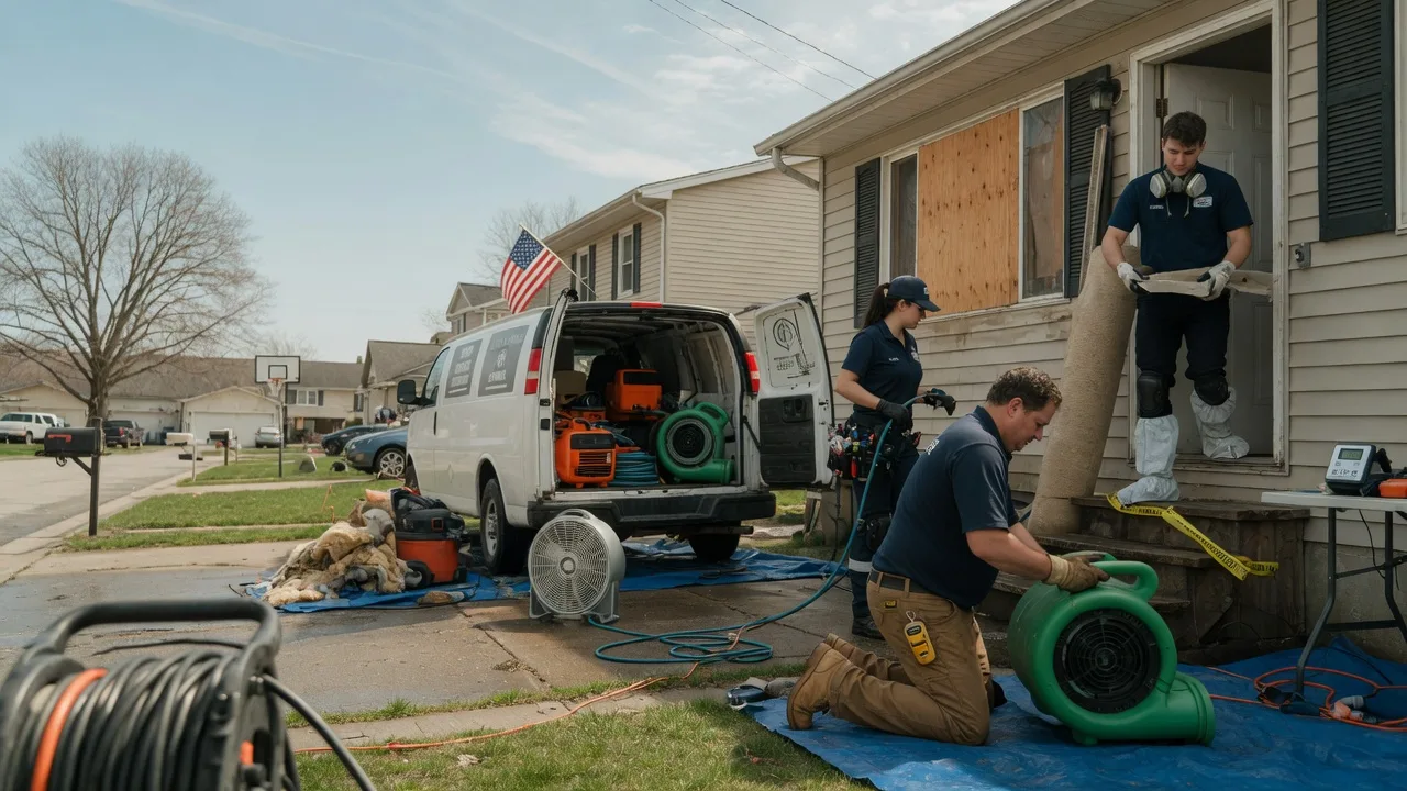 Water Damage Restoration in Fiatt, IL near me